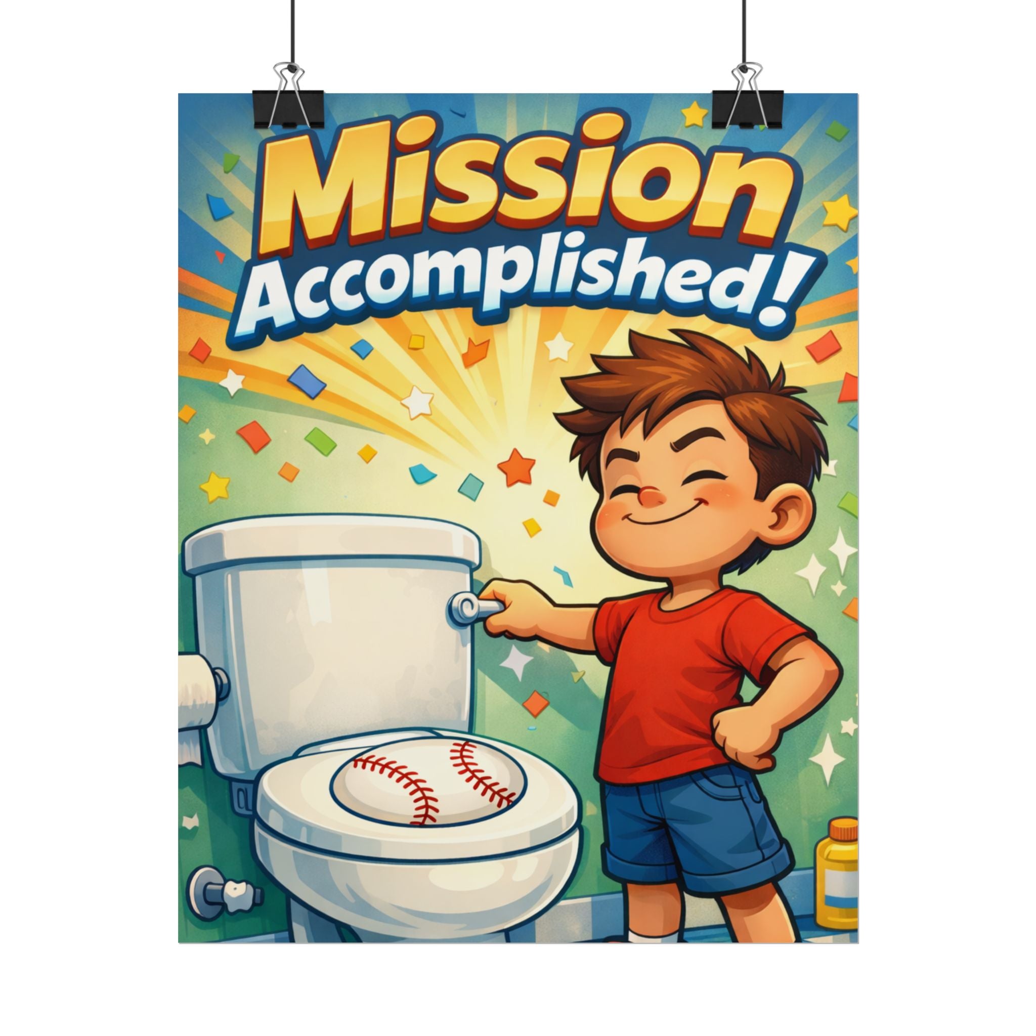 Mission Accomplished! Kid -Poster