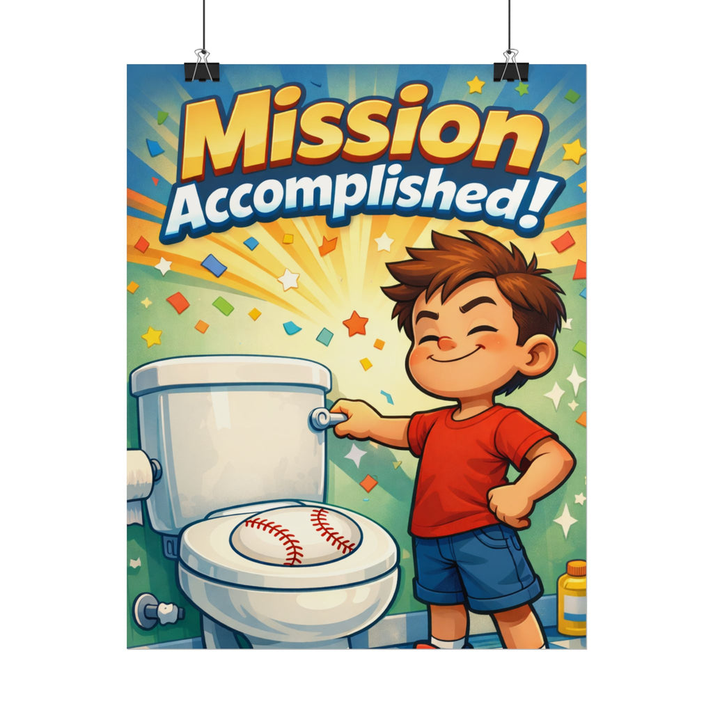 Mission Accomplished! Kid -Poster
