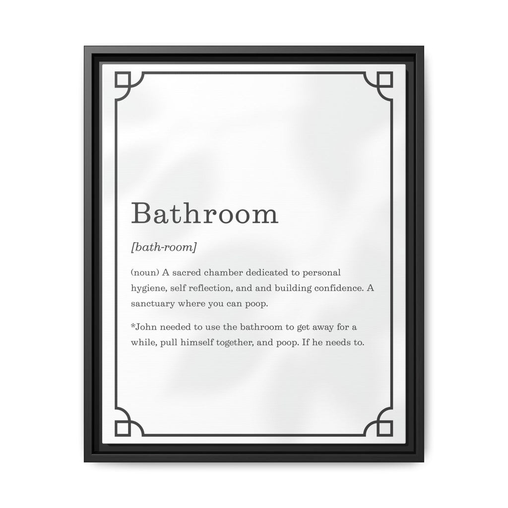Bathroom Definition –Framed Classic Art
