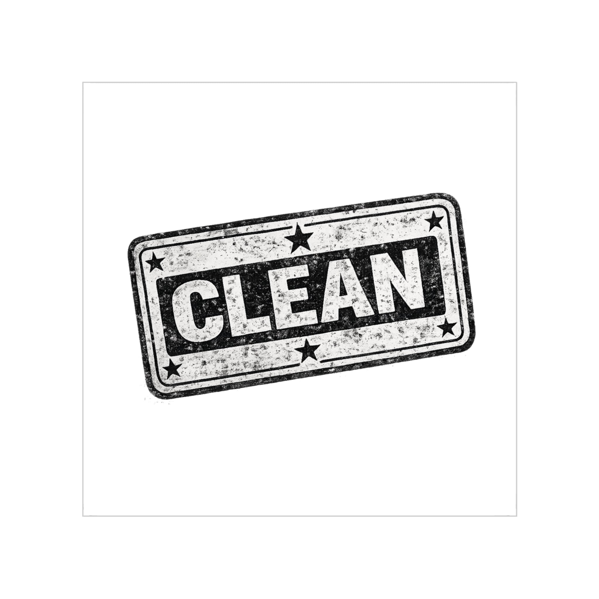Clean Stamp Sticker