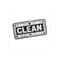 Clean Stamp Sticker
