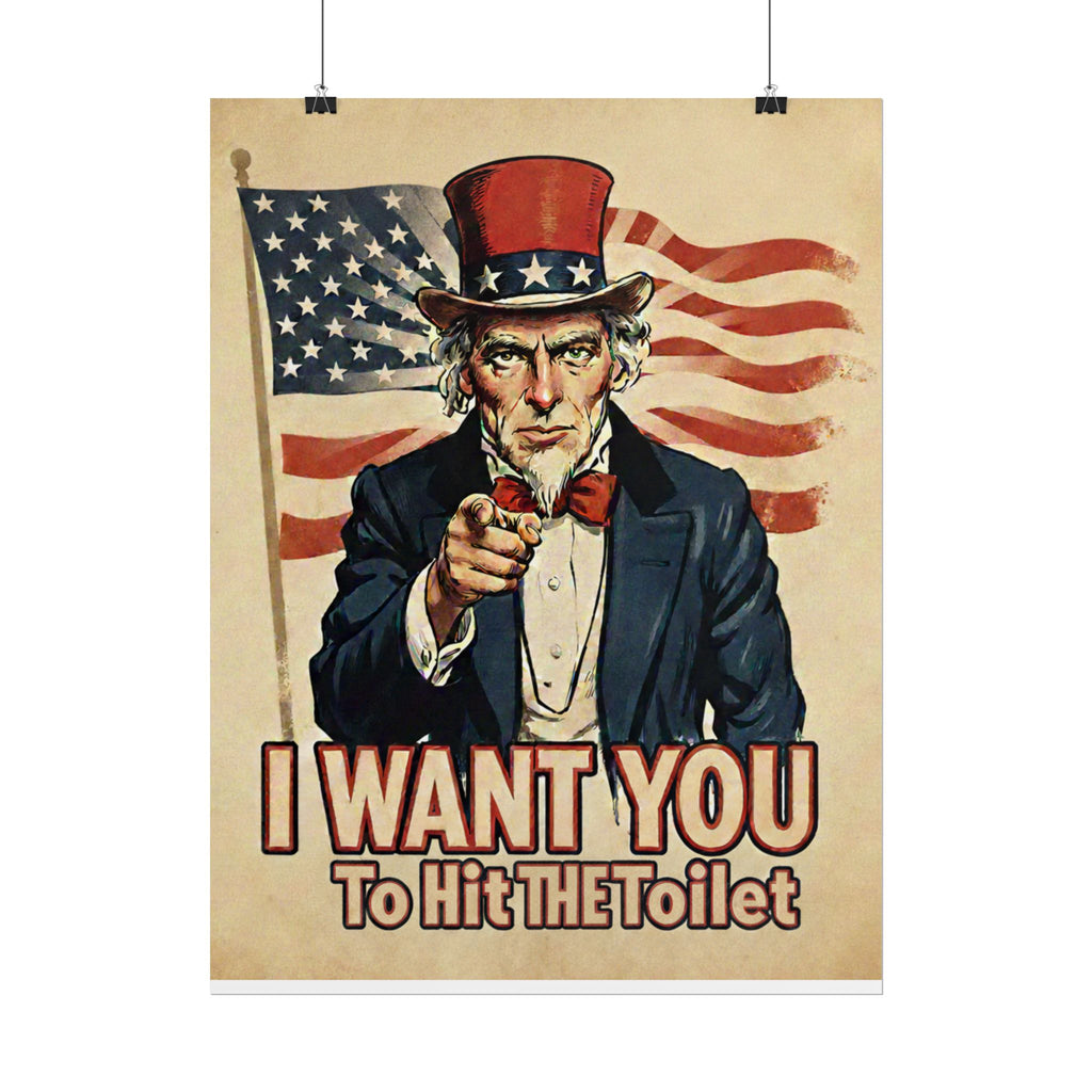 Uncle Sam -Hit the Toilet- Lg Poster