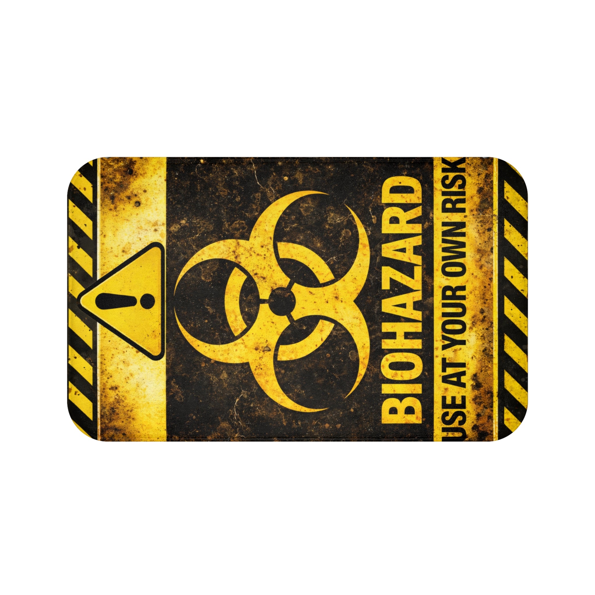 Biohazard Warning -Bath Mat