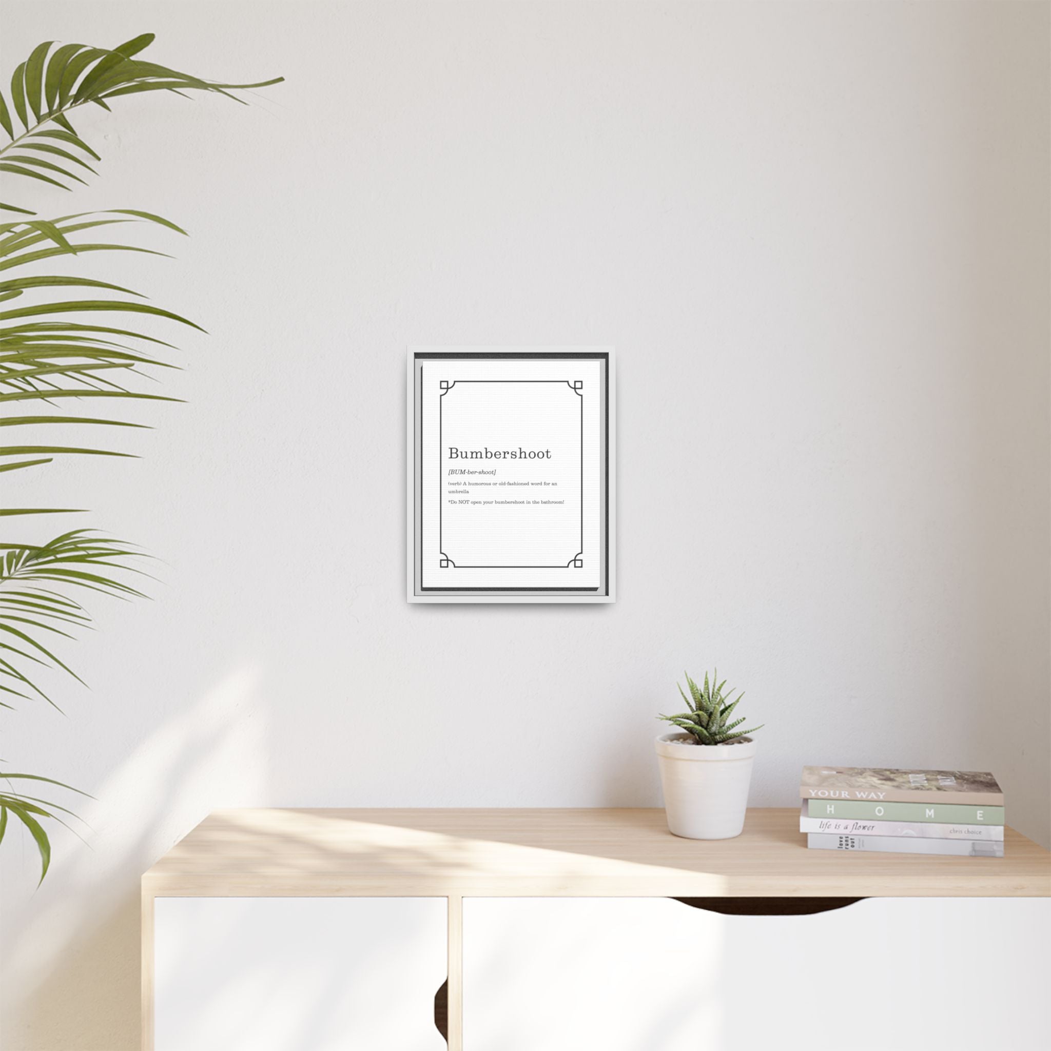 Bumbershoot Definition -Framed Canvas Classic Size