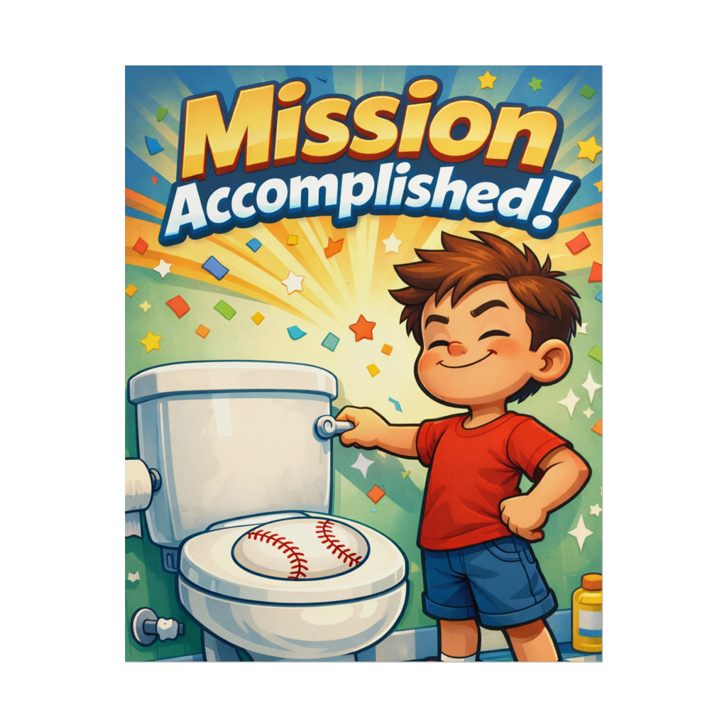 Mission Accomplished! Kid -Poster