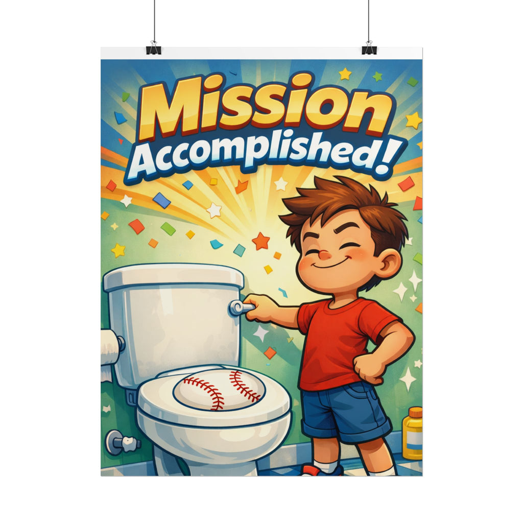 Mission Accomplished! Kid -Poster