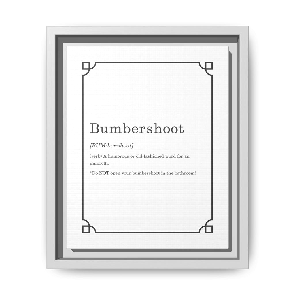 Bumbershoot Definition -Framed Canvas Classic Size