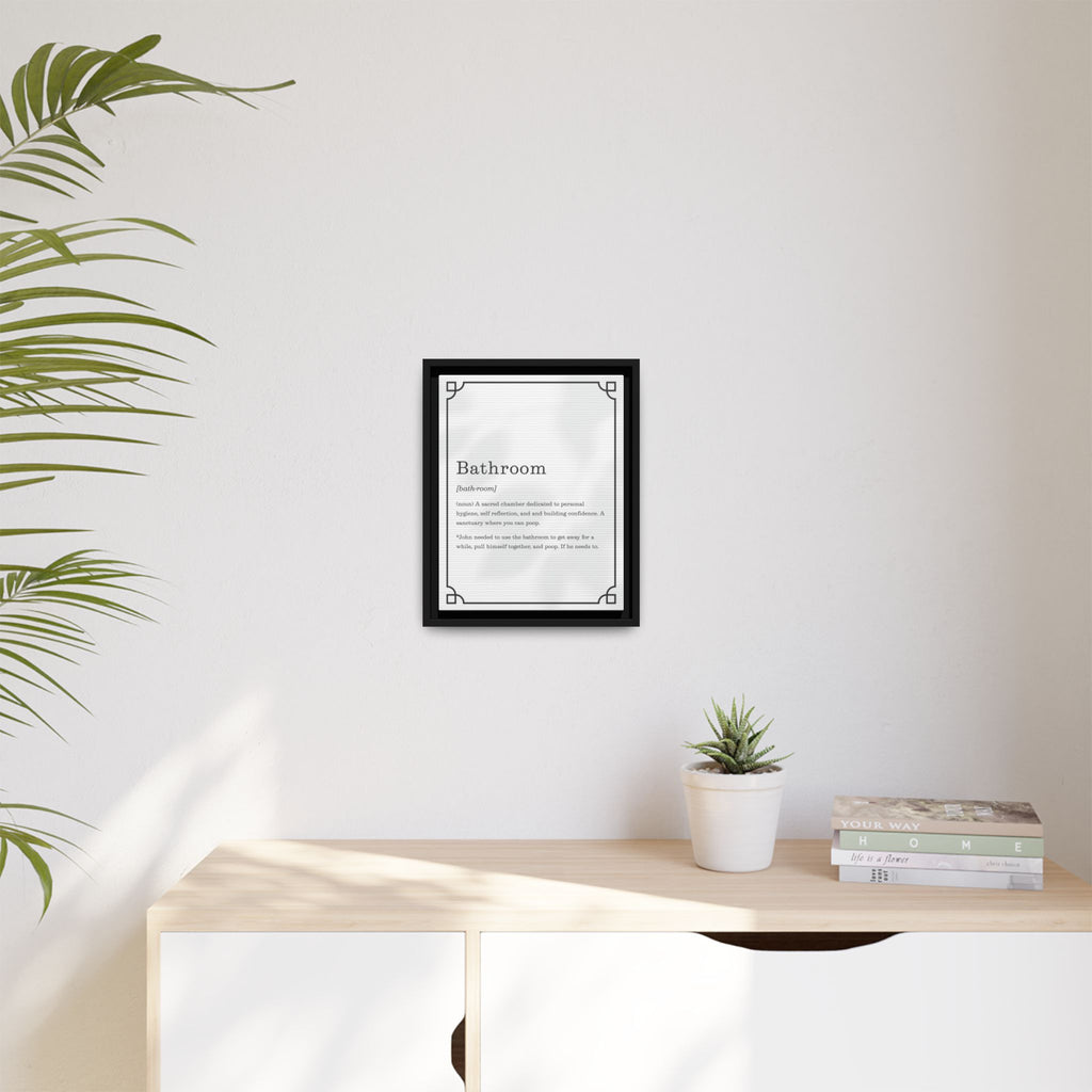 Bathroom Definition –Framed Classic Art