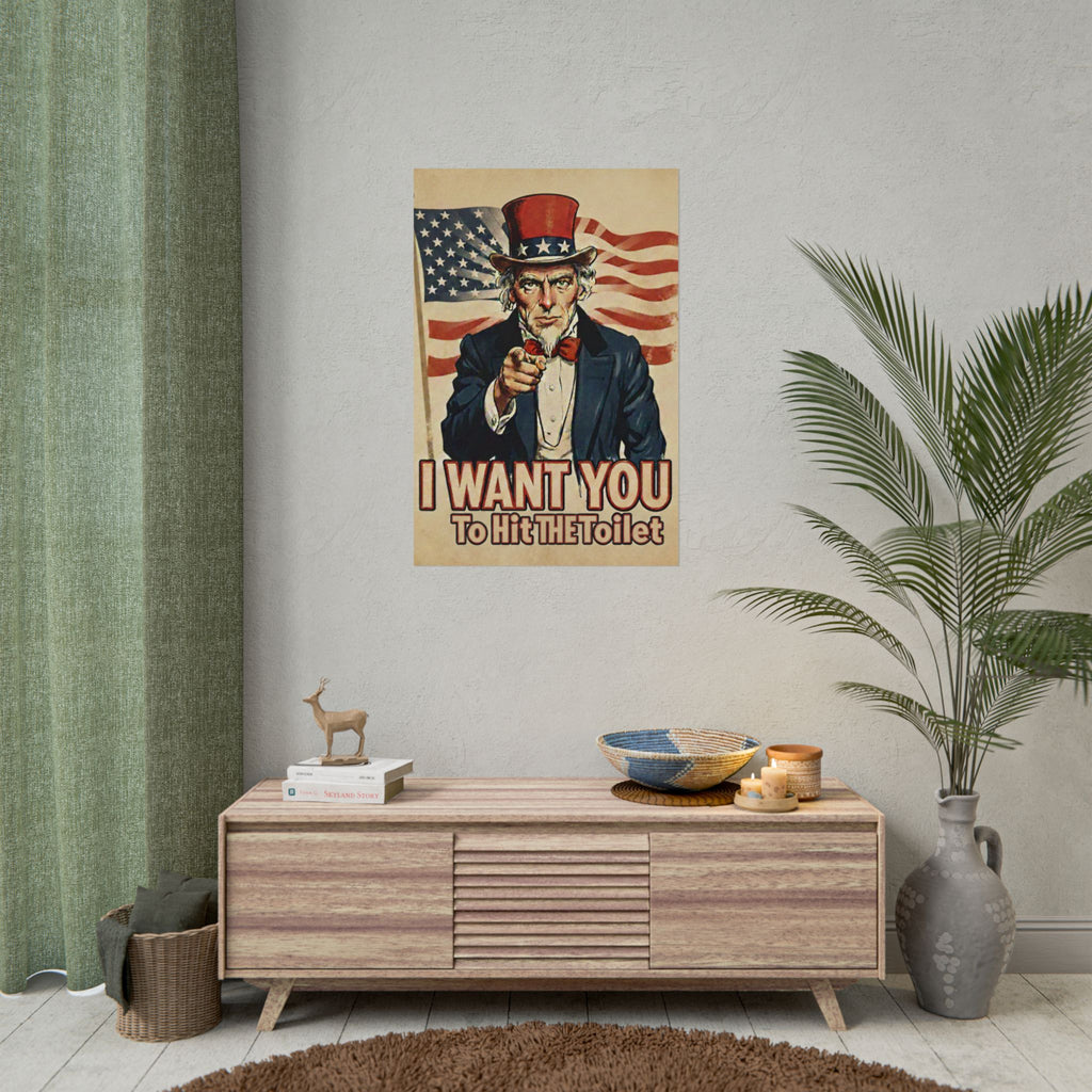 Uncle Sam -Hit the Toilet- Lg Poster