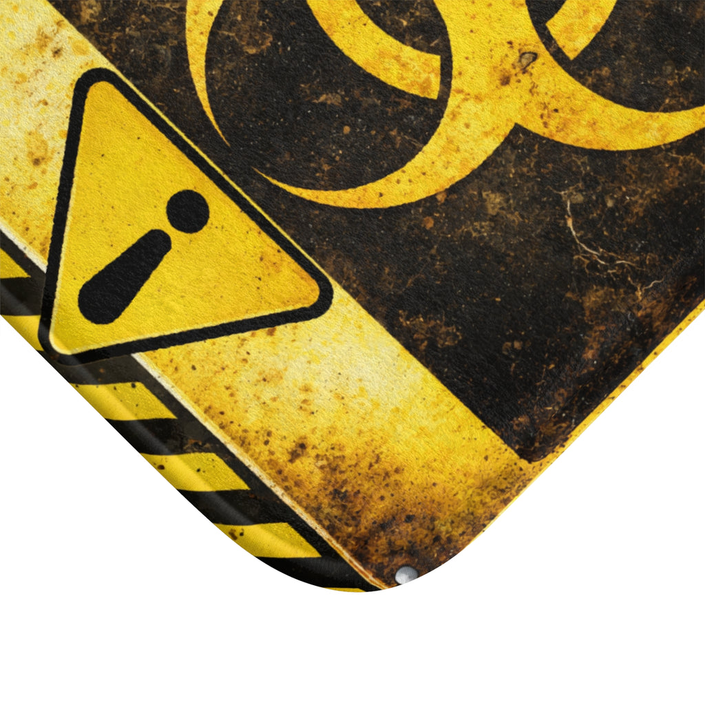 Biohazard Warning -Bath Mat