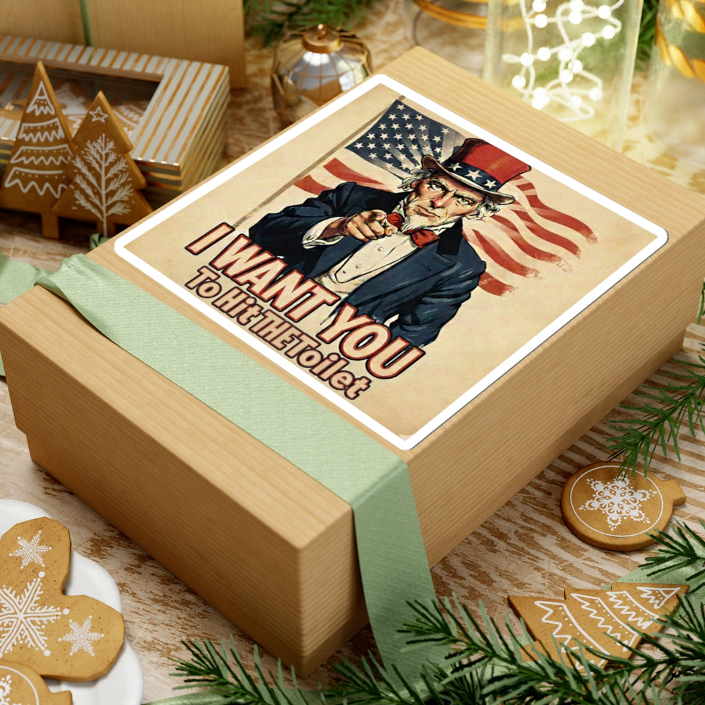 Uncle Sam Hit the Toilet -Stickers