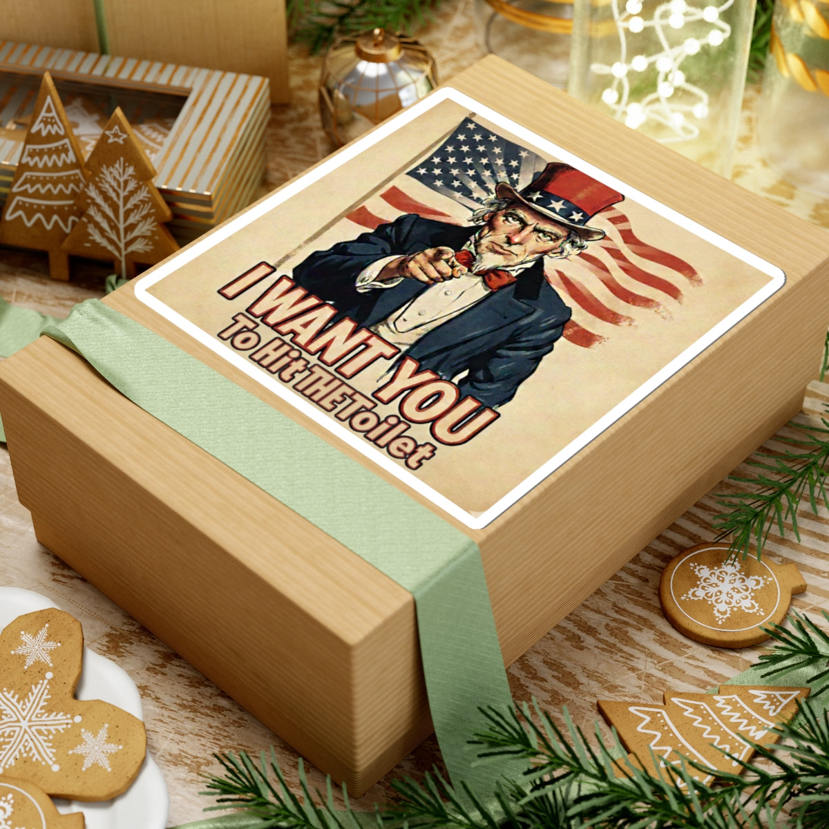 Uncle Sam Hit the Toilet -Stickers