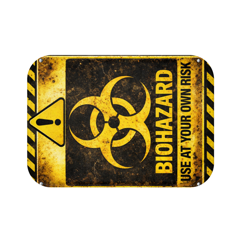 Biohazard Warning -Bath Mat