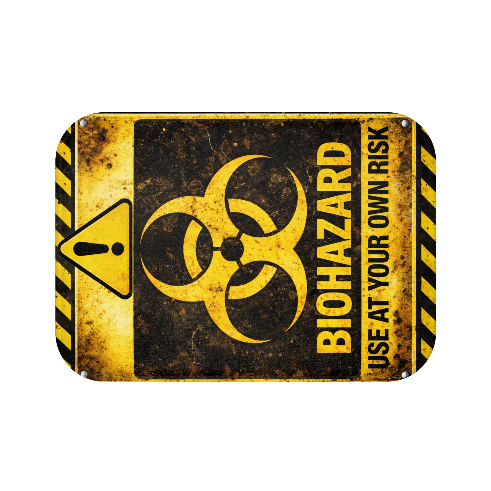 Biohazard Warning -Bath Mat