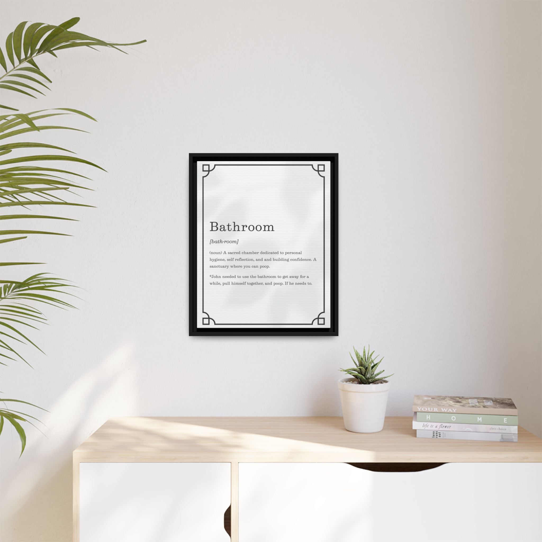Bathroom Definition –Framed Classic Art