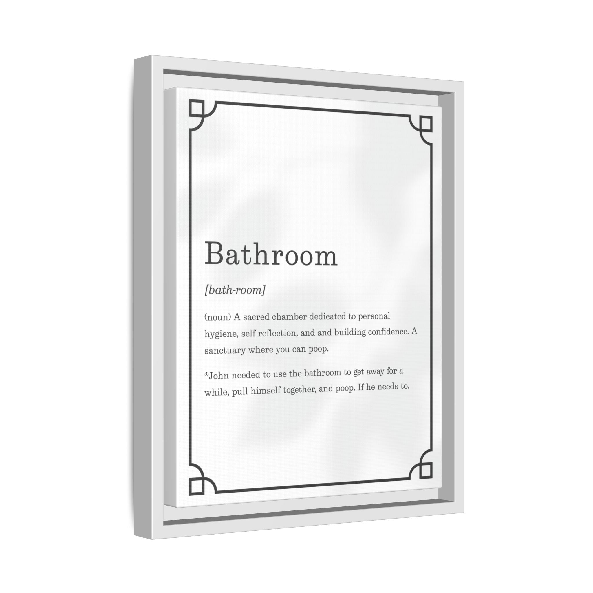 Bathroom Definition –Framed Classic Art