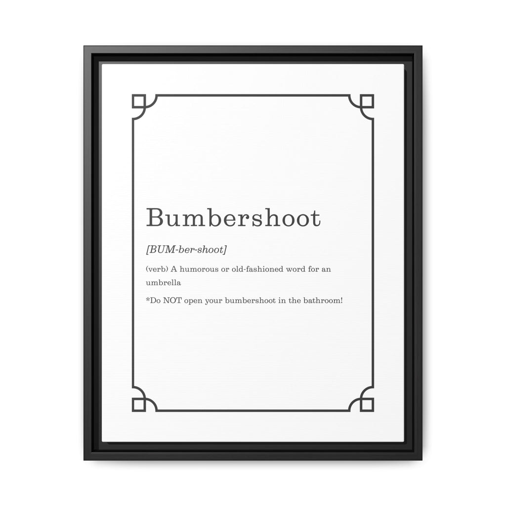 Bumbershoot Definition -Framed Canvas Classic Size