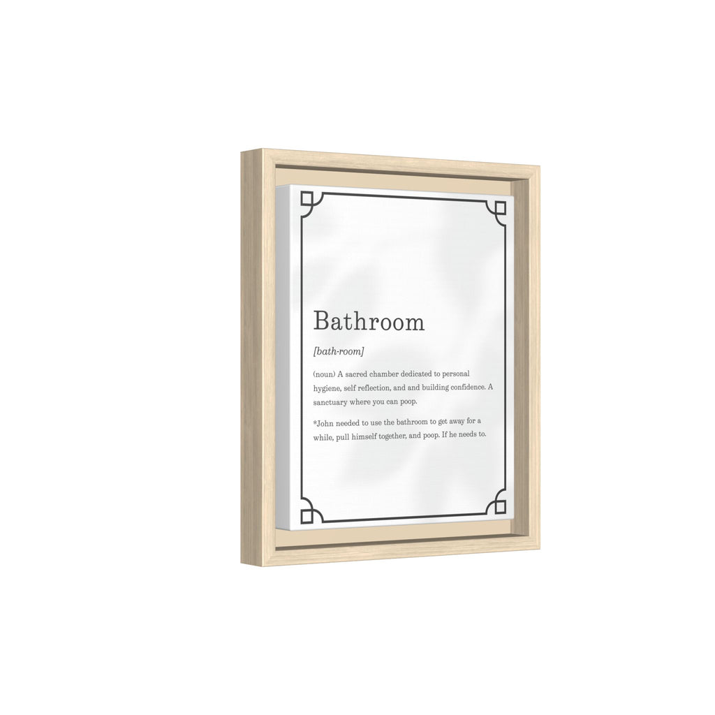 Bathroom Definition –Framed Classic Art