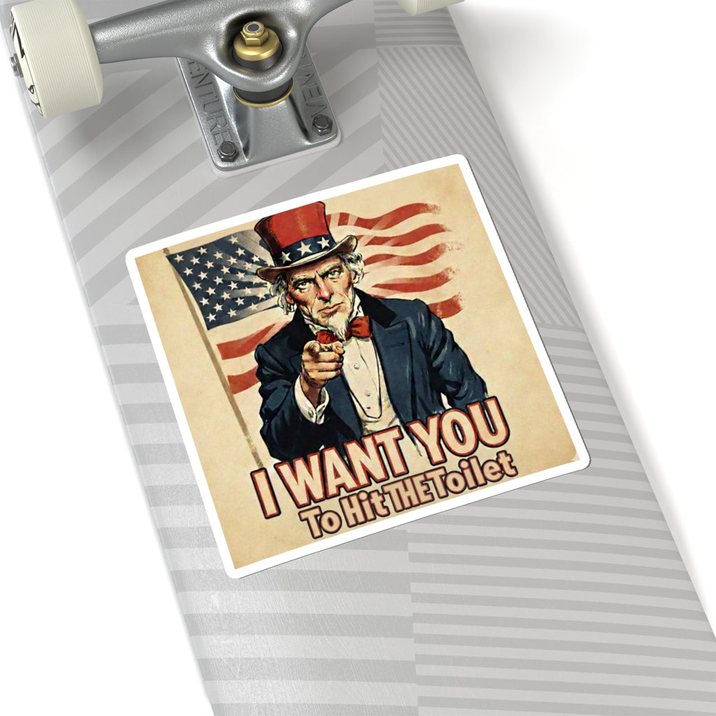 Uncle Sam Hit the Toilet -Stickers