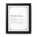 Widdershins Definition - Framed Canvas Classic Size