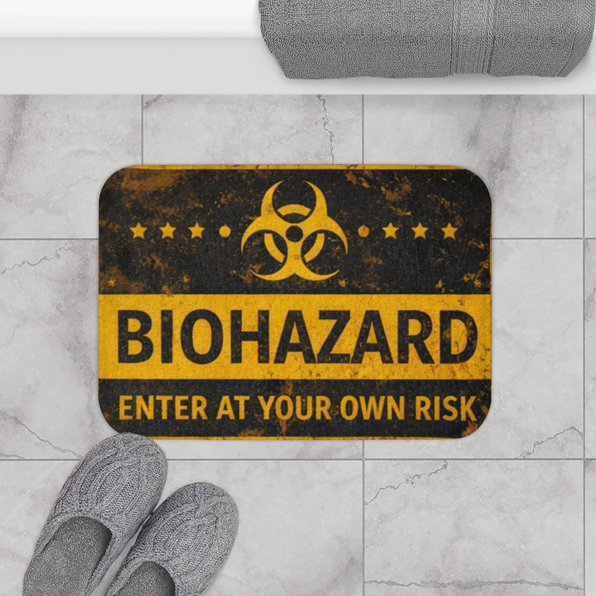 Enter At Your Own Risk -Bath Mat