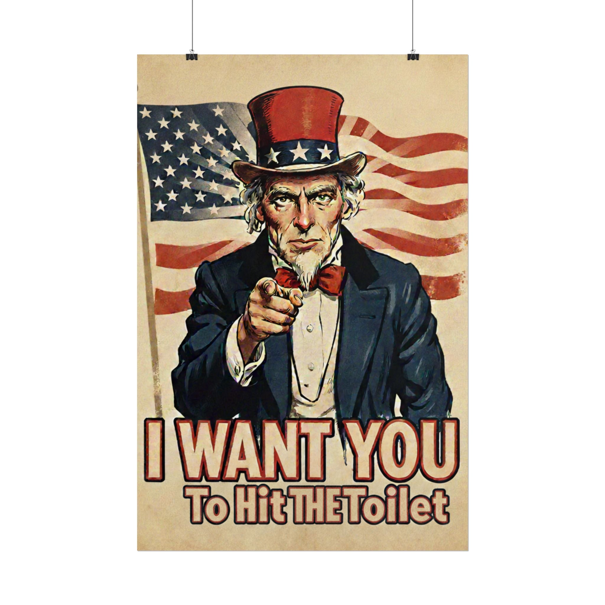 Uncle Sam -Hit the Toilet- Lg Poster