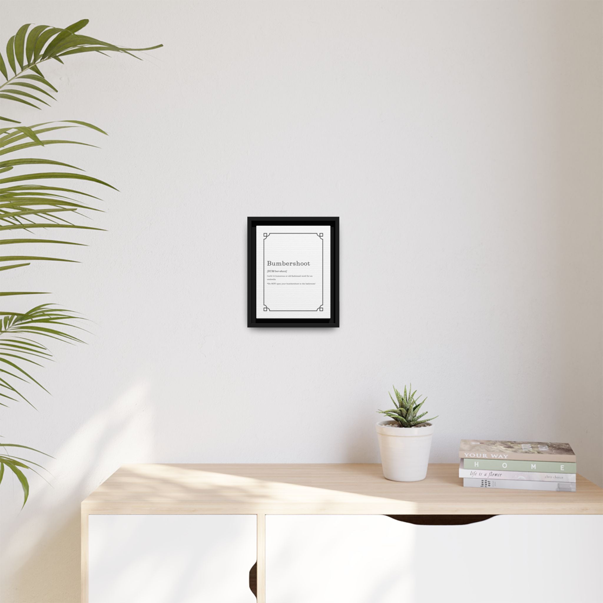 Bumbershoot Definition -Framed Canvas Classic Size