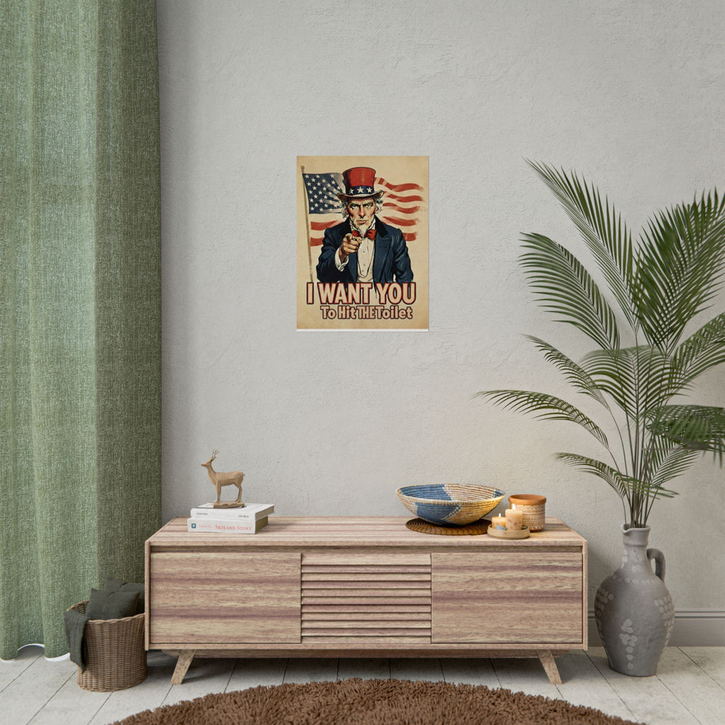 Uncle Sam -Hit the Toilet- Lg Poster