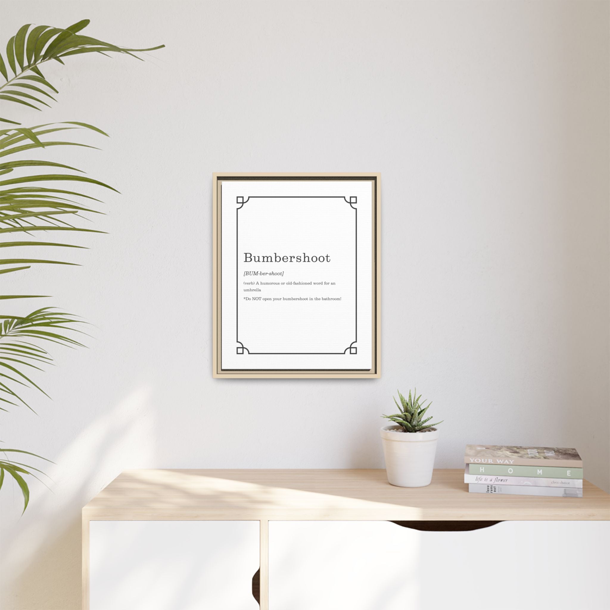 Bumbershoot Definition -Framed Canvas Classic Size