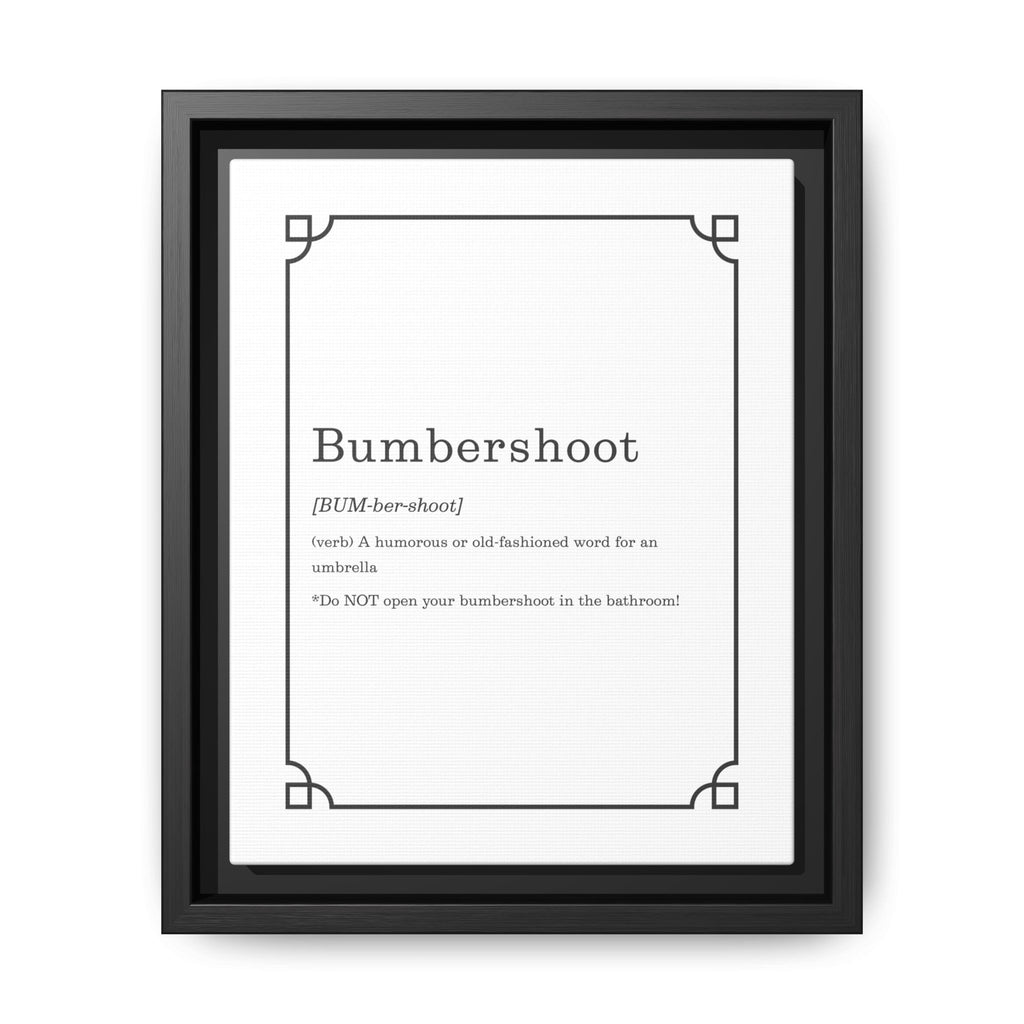 Bumbershoot Definition -Framed Canvas Classic Size
