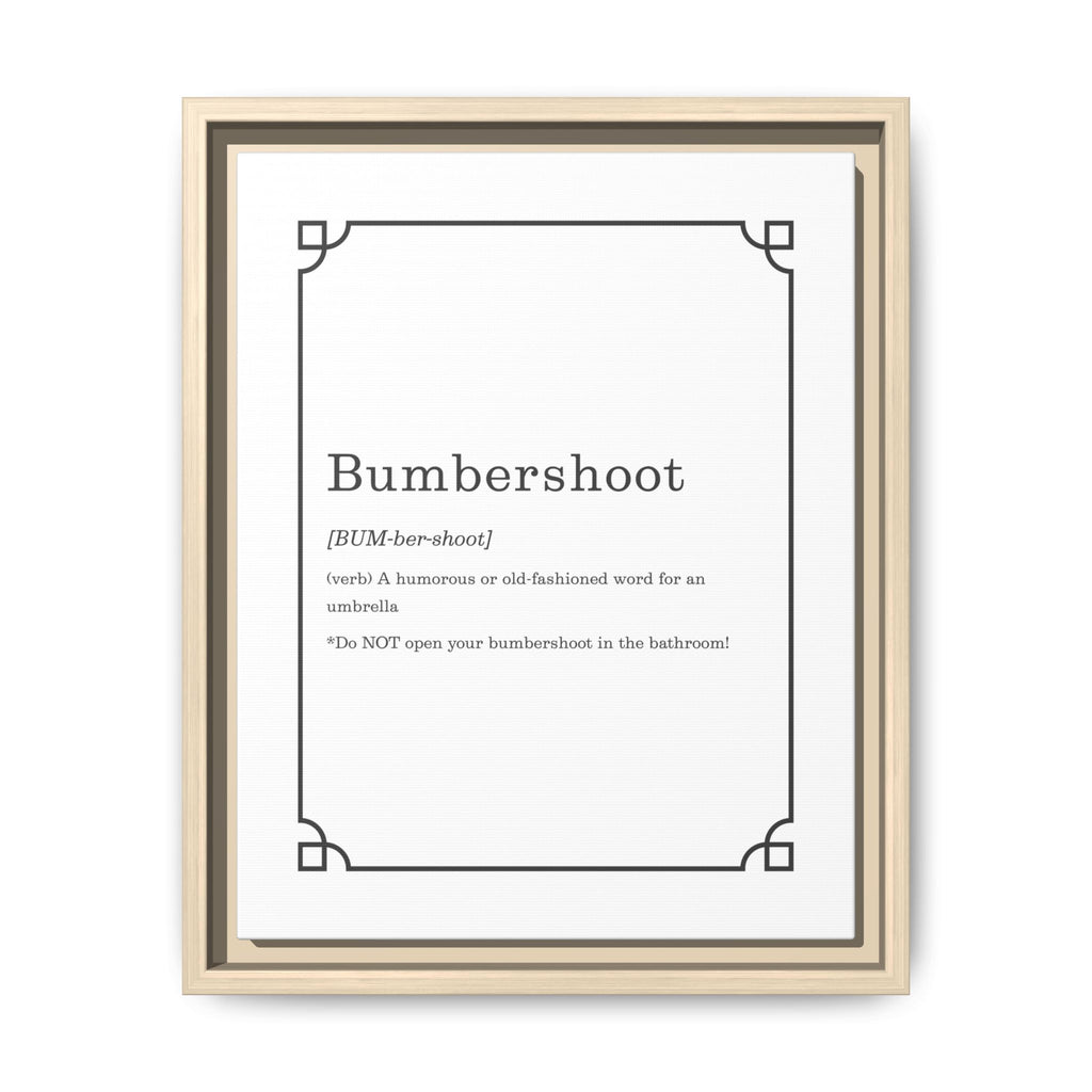 Bumbershoot Definition -Framed Canvas Classic Size