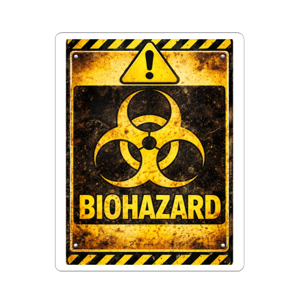 Biohazard Warning  -Sticker