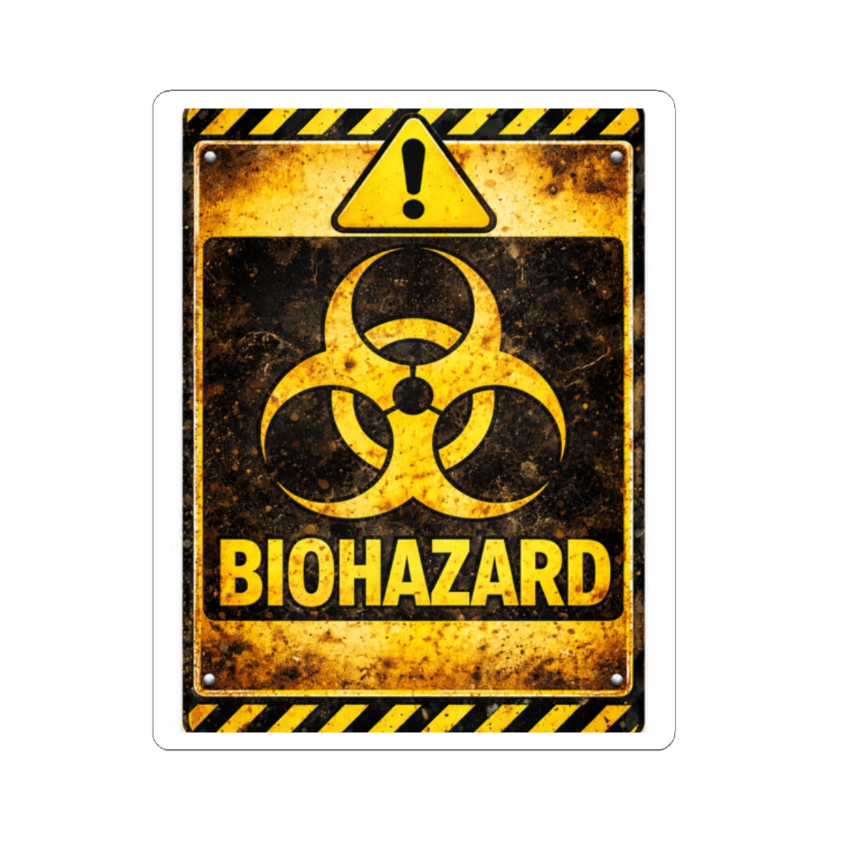 Biohazard Warning  -Sticker