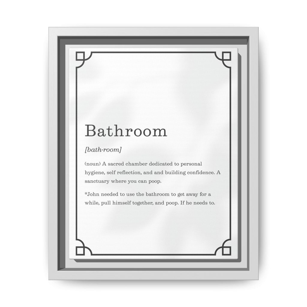 Bathroom Definition –Framed Classic Art