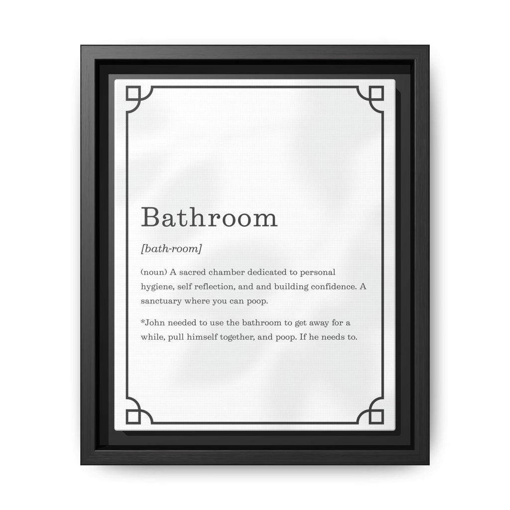 Bathroom Definition –Framed Classic Art