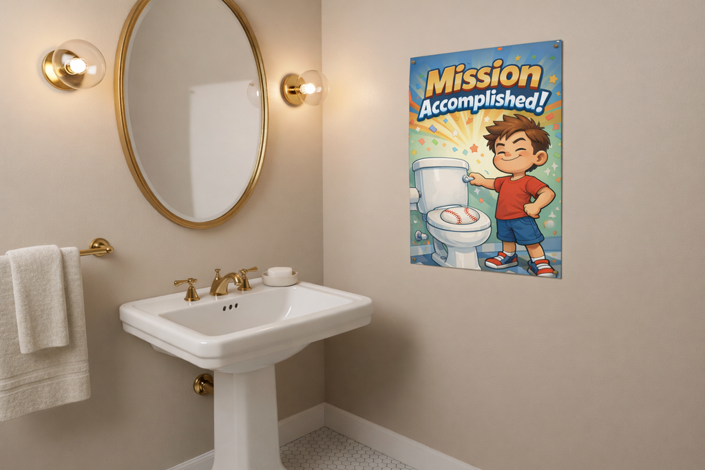 Mission Accomplished! Kid -Poster