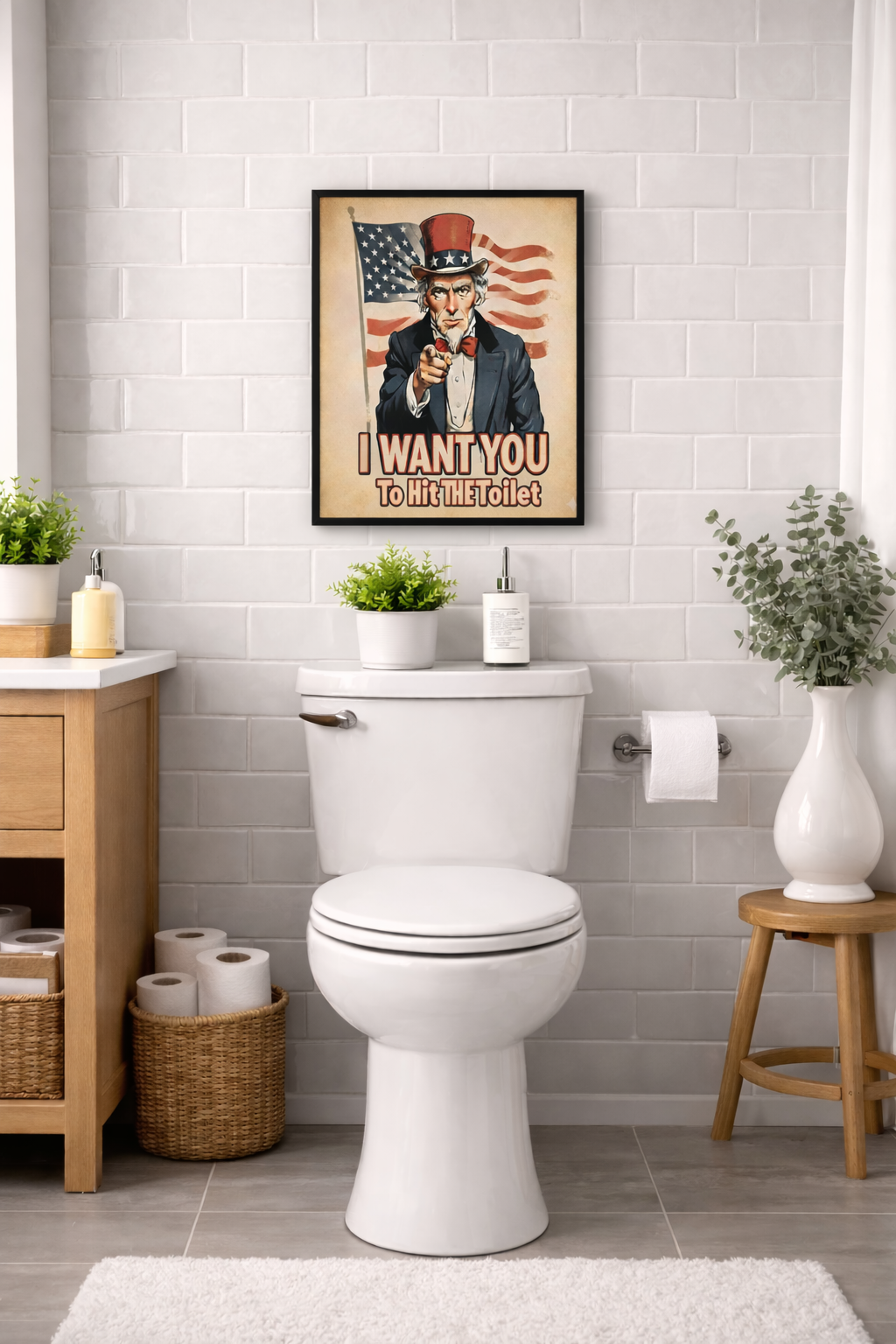 Uncle Sam -Hit the Toilet- Lg Poster